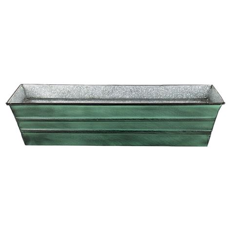 metal window boxes homebase|Galvanized Metal Large (25.